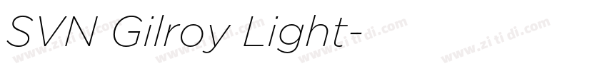 SVN Gilroy Light字体转换